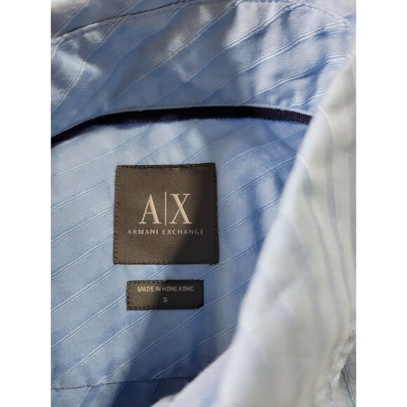 AX Armani Exchange Blue Button Down Shirt - Small - Picture 3 of 6